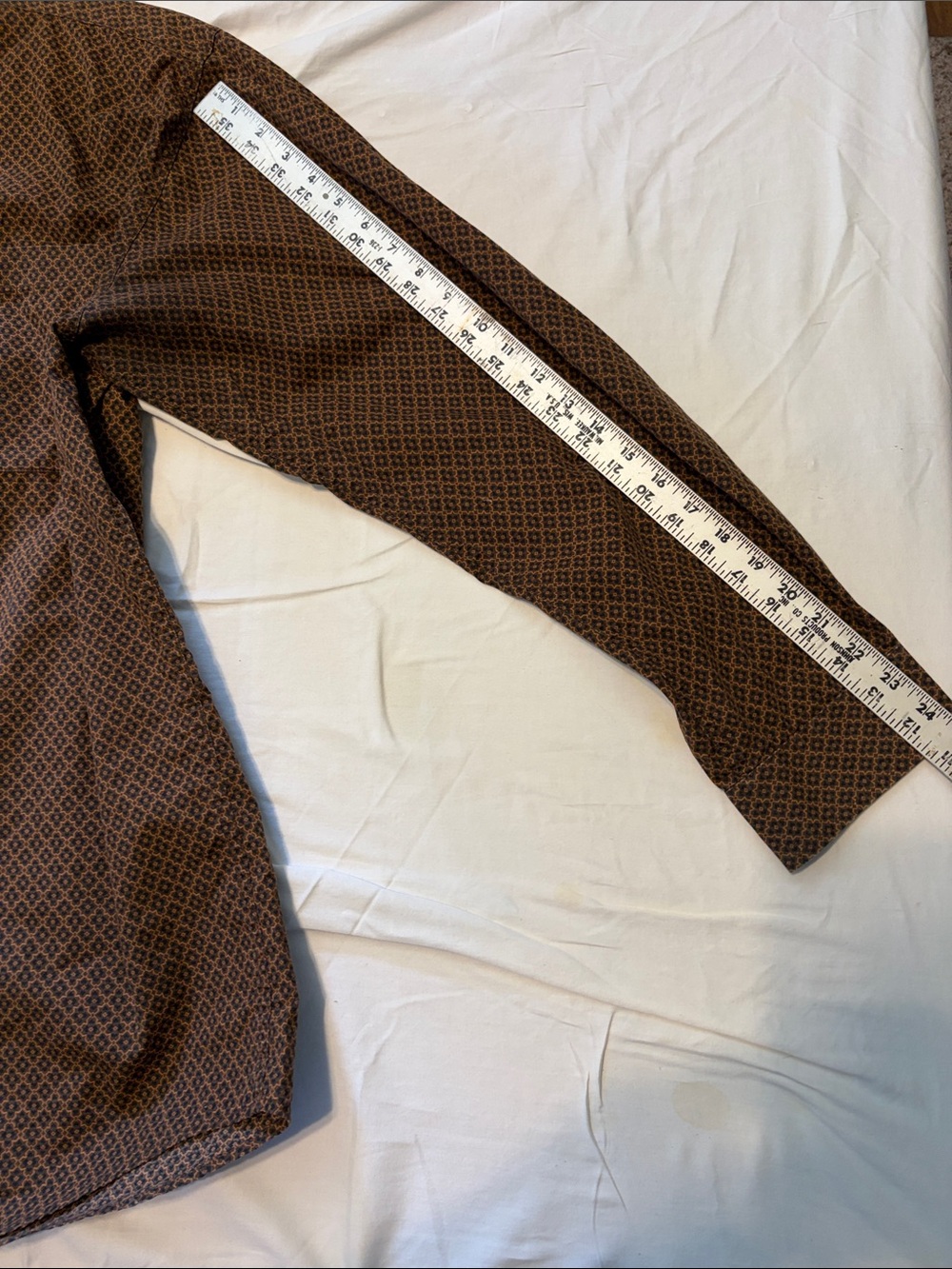 Cinch Men's Brown Geometric Button-Down Shirt Size XL - Picture 8 of 9